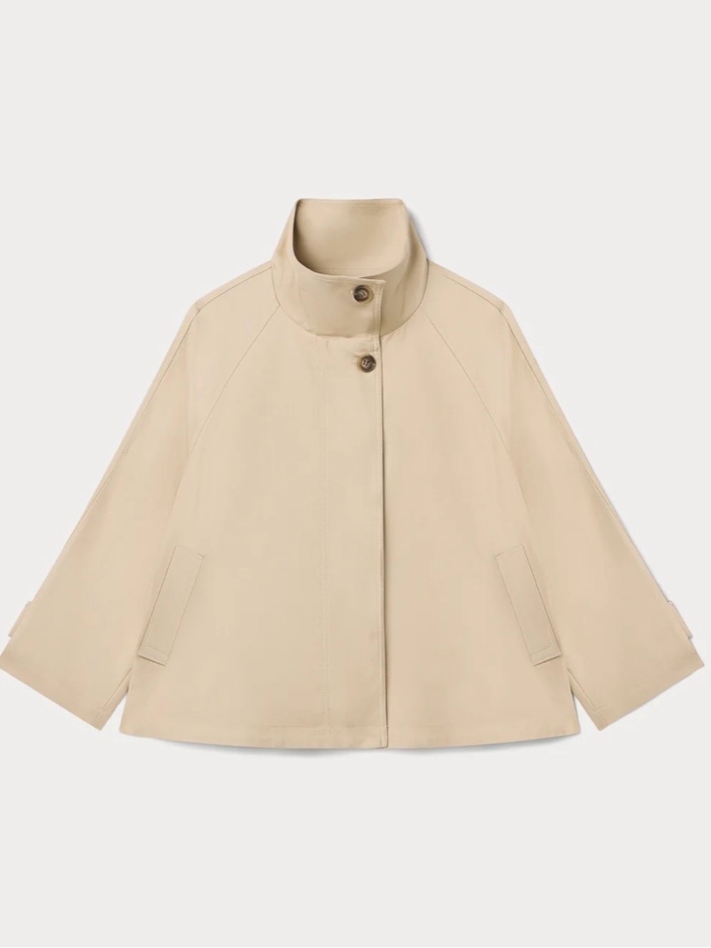Good American Funnel Neck Trench Size Small